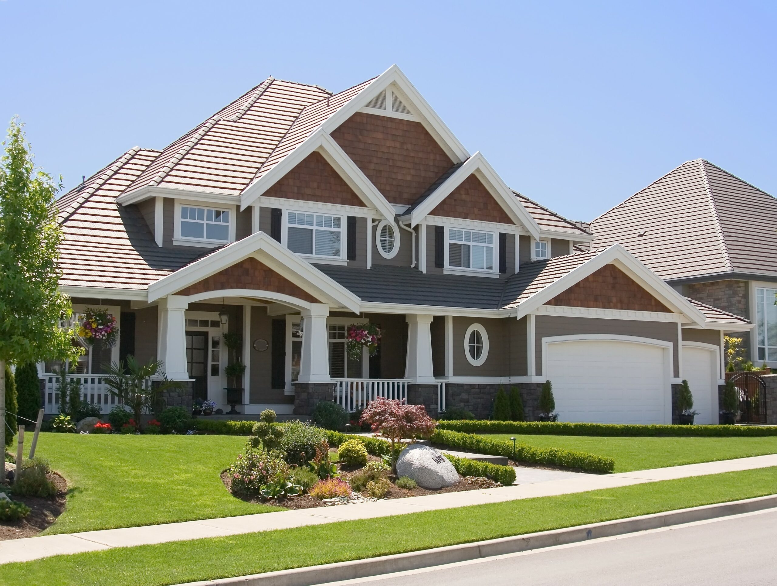Gable dormers and shingles on a residential home