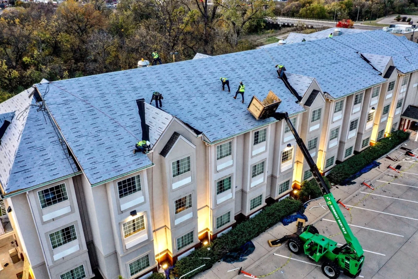 A durable commercial roof installed in the Tulsa, OK, area