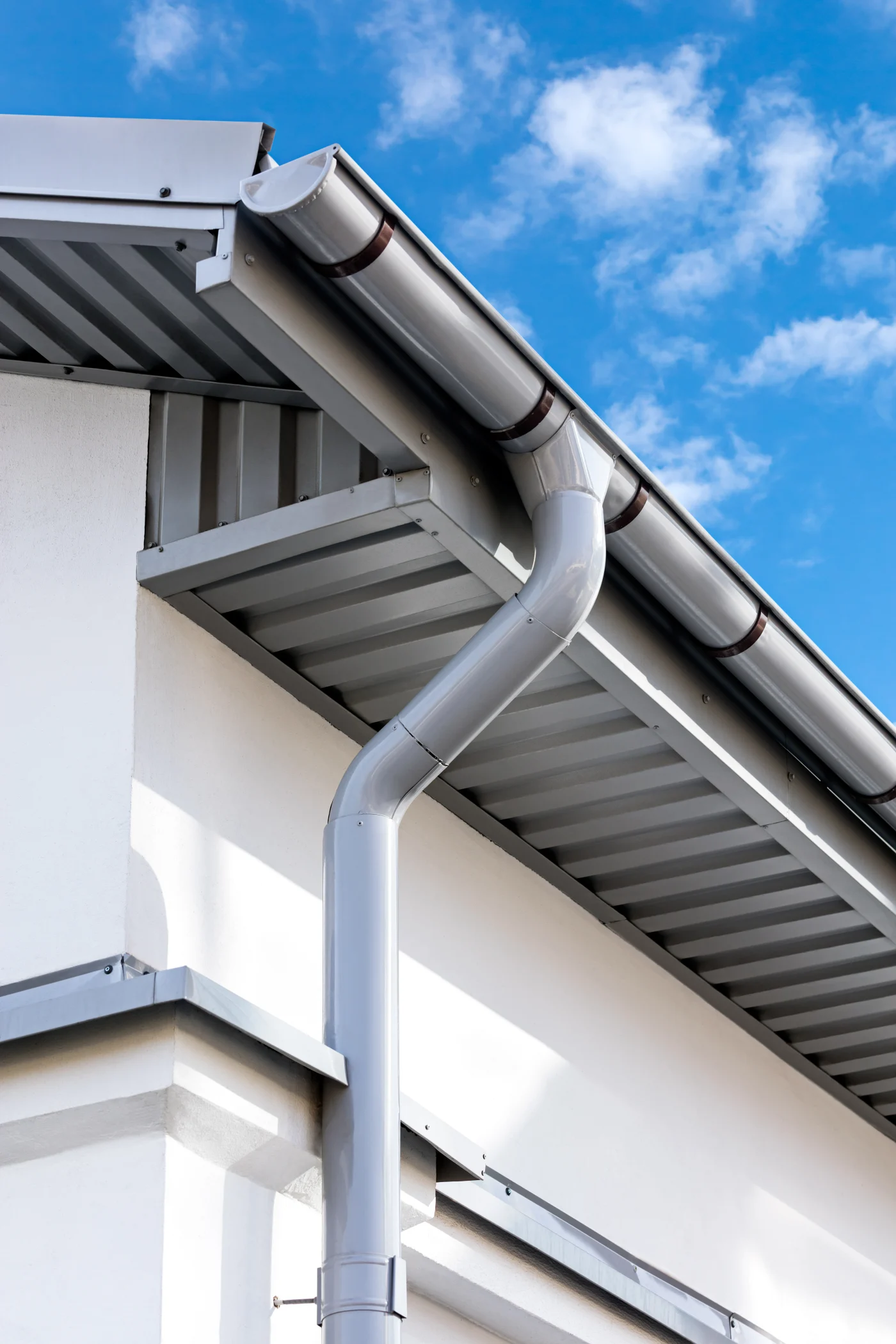 A custom gutter system installed by gutter system experts in the Tulsa area