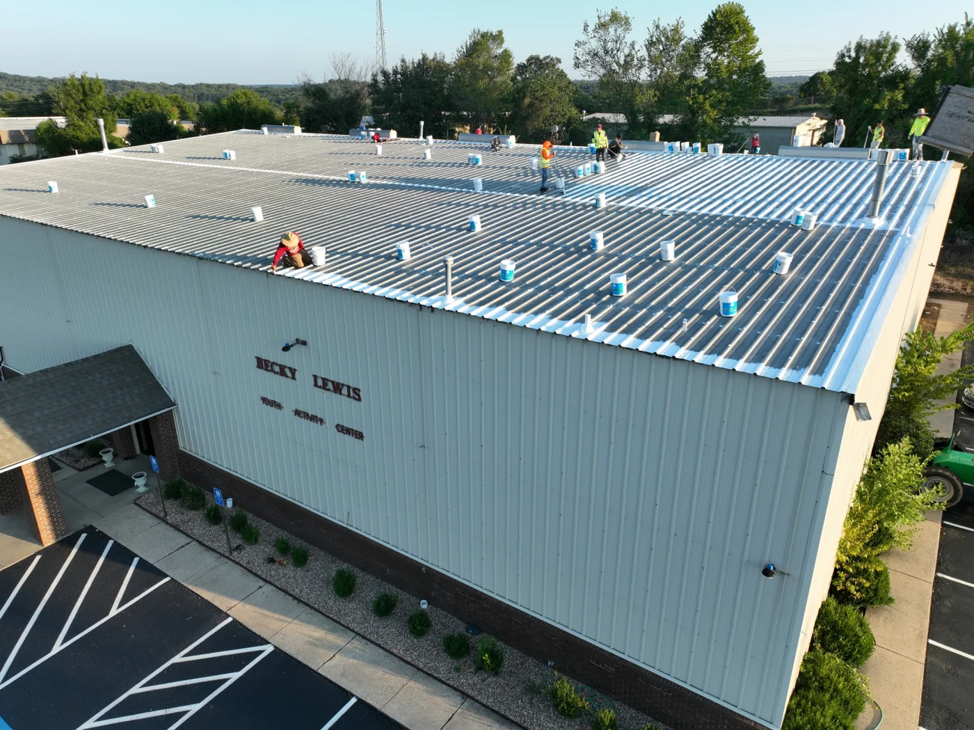 A premium public works roof installed in the Tulsa, OK, area