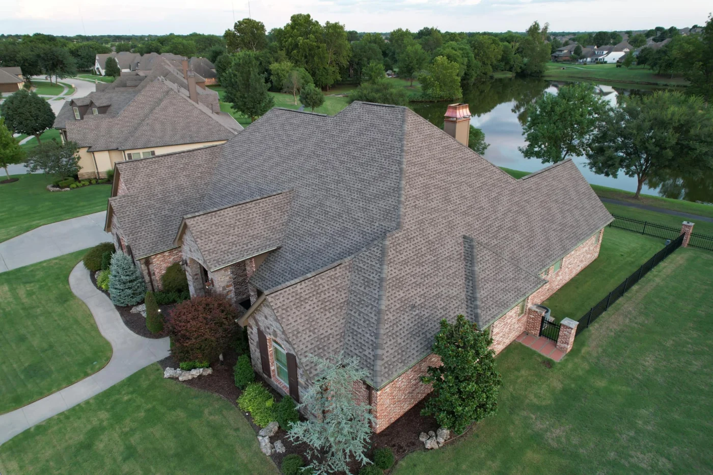 A residential roof replacement process completed in Tulsa, OK