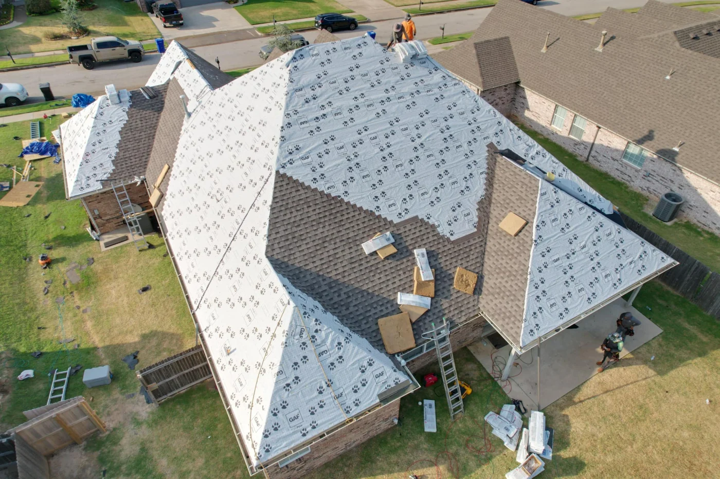 A leak-proof roof installed by GoldenRite Roofing in the Tulsa area