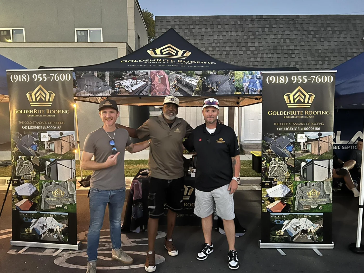 Five-Star Reputation | GoldenRite Roofing Members of the GoldenRite roofing team attend a GAF event